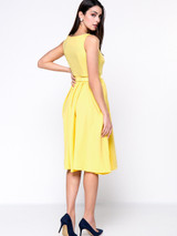 Casual Plain Delightful Round Neck Skater Dress