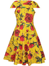 Casual Fascinating V-Neck Floral Printed Skater Dress