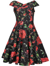 Casual Fascinating V-Neck Floral Printed Skater Dress