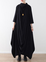 Loose Asymmetric Split-joint Long Dress