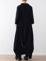 Loose Asymmetric Split-joint Long Dress