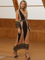 Bohemia Deep V-neck Beach Maxi Dress
