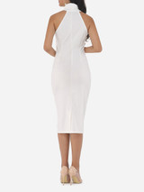 Casual Plain Elegant Cowl Neck Bodycon Dress