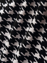 Casual Houndstooth Ruffled Hem Graceful Sweet Heart Bodycon-dress