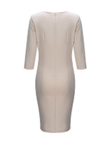 Casual V-Neck  Color Block Bodycon Dresses