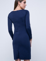 Casual Decorative Button Plain Bodycon Dress