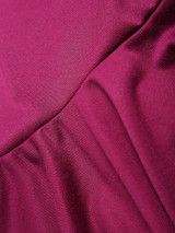 Casual Round Neck Decorative Hardware Mermaid Plain Bodycon-dres