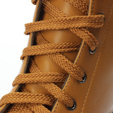 Casual Pu Chunky Heel Lace Up Pure Color Platform Shoes