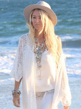 Lace Tasseled Cover-Ups Swimwear