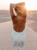 Hollow Crochetgo Backless Cover-up Dress
