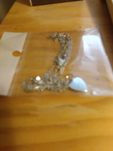 Small Solid n Hollow Hearts Sterling Silver Pendants Necklace: Hutzell