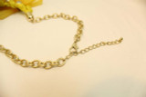 Yellow Teardrops Bib Beaded Necklace With Gold Chain