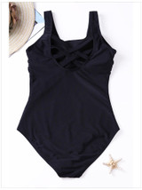 Women's Gradient Solid Color Sexy Underwireless Bikini One-Piece Swimsuit
