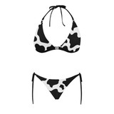 Cow Print Halterneck Bikini