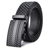 Men Cowskin Designer High Quality Alloy Buckle Automatic Belt