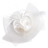 Solid Satin Feather Floral Wide Brim Sun Kentucky Derby Style Church Tea Party Floppy Hat