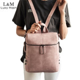Teenage Girls School Bags Fashion Vintage Solid Black Shoulder Bag