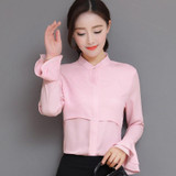Butterfly Sleeve Chiffon Women Shirts Blouse