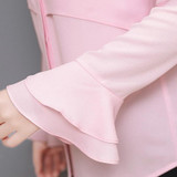 Butterfly Sleeve Chiffon Women Shirts Blouse