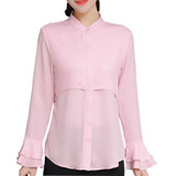 Butterfly Sleeve Chiffon Women Shirts Blouse