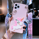 Cute 3D Cartoon Samsung Galaxy Case Shockproof Phone Cover with Lanyard