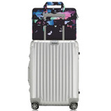 World Map Laptop Shoulder Bag Carrying Briefcase Sleeve with Trolley Belt