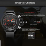 Men's Multifunctional Chronograph Sport Quartz Wrist Watch