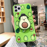 3D Cute Fruit Avocado iPhone Case with Finger Grip