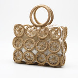 Handmade Beach Straw Bag Casual Bohemia Bali Hollow Woven Rattan Bag