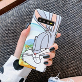 Matte Cartoon Phone Cover Cute Rabbit Samsung Galaxy Case