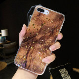 Luxury Gold Foil Bling Marble Phone Cases For iPhone