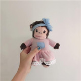 Monkey Cartoon Case For Iphone Fluffy Cute Winter Phone Case