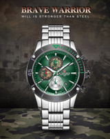 Top Brand Guy Quartz Watch Chronograph Military Sport Men's Watches