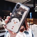 Glitter Liquid Christmas Case iphone Dynamic Liquid Quicksand Phone Cases