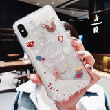 Glitter Liquid Christmas Case iphone Dynamic Liquid Quicksand Phone Cases