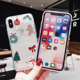 Glitter Liquid Christmas Case iphone Dynamic Liquid Quicksand Phone Cases