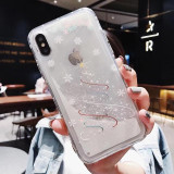 Glitter Liquid Christmas Case iphone Dynamic Liquid Quicksand Phone Cases