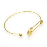 Personality Vintage Stainless Steel Nautical Pin Wire Bangle