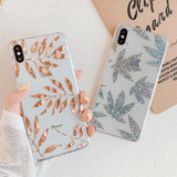 Rose Gold Pineapple Phone Cases Transparent Cover for iPhone