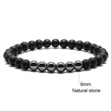 Handmade Custom Tiger Eye Natural Stone Couple Bracelets Gift