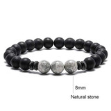 Handmade Custom Tiger Eye Natural Stone Couple Bracelets Gift