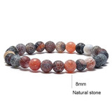 Handmade Custom Tiger Eye Natural Stone Couple Bracelets Gift