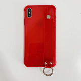 Luxury Glitter Bling Wrist Strap Shockproof Phone Cases Transparent iPhone Cover