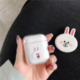 Case For AirPods Clear Protective Cover Cute Cartoon Earphone Case