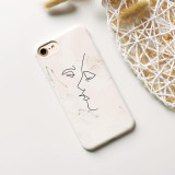 Simple Art Lines Kiss Face Hug Dance Girl iphone Cases Simple Art Lines Kiss Face Hug Dance Girl iphone Cases