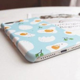 Cute Cartoon Egg Phone Cases Funny iPhone Matte Back Cover