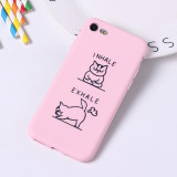 Cute Funny Cartoon Grumpy Cat Soft Matte iPhone Case Cover Coque