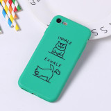 Cute Funny Cartoon Grumpy Cat Soft Matte iPhone Case Cover Coque