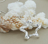 Fashionable Shaped Starfish Pendant with Snake Chain Necklace: Hutzell