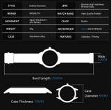 Luxury Brand Waterproof Silicone Strap Chronograph Men Watches